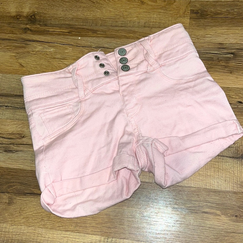 Girls Pink Short Shorts